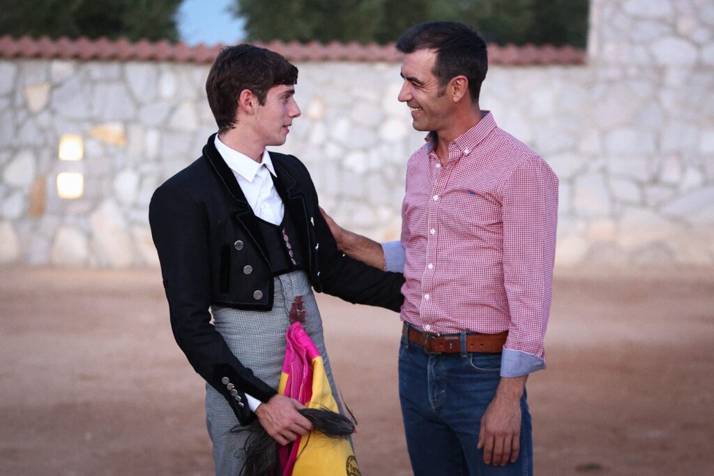 Javier Cuartero toreando en Finca Cuatro Caminos