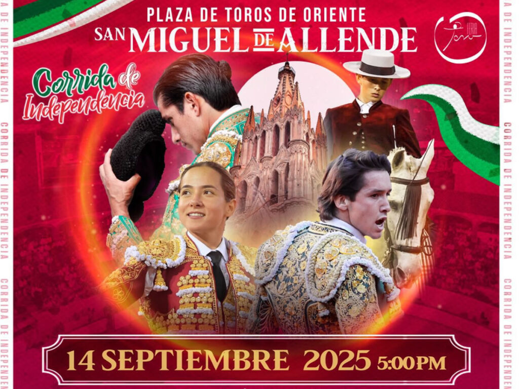 SAN MIGUEL DE ALLENDE TENDRÁ ACTIVIDAD TAURINA EN SEPTIEMBRE Y OCTUBRE