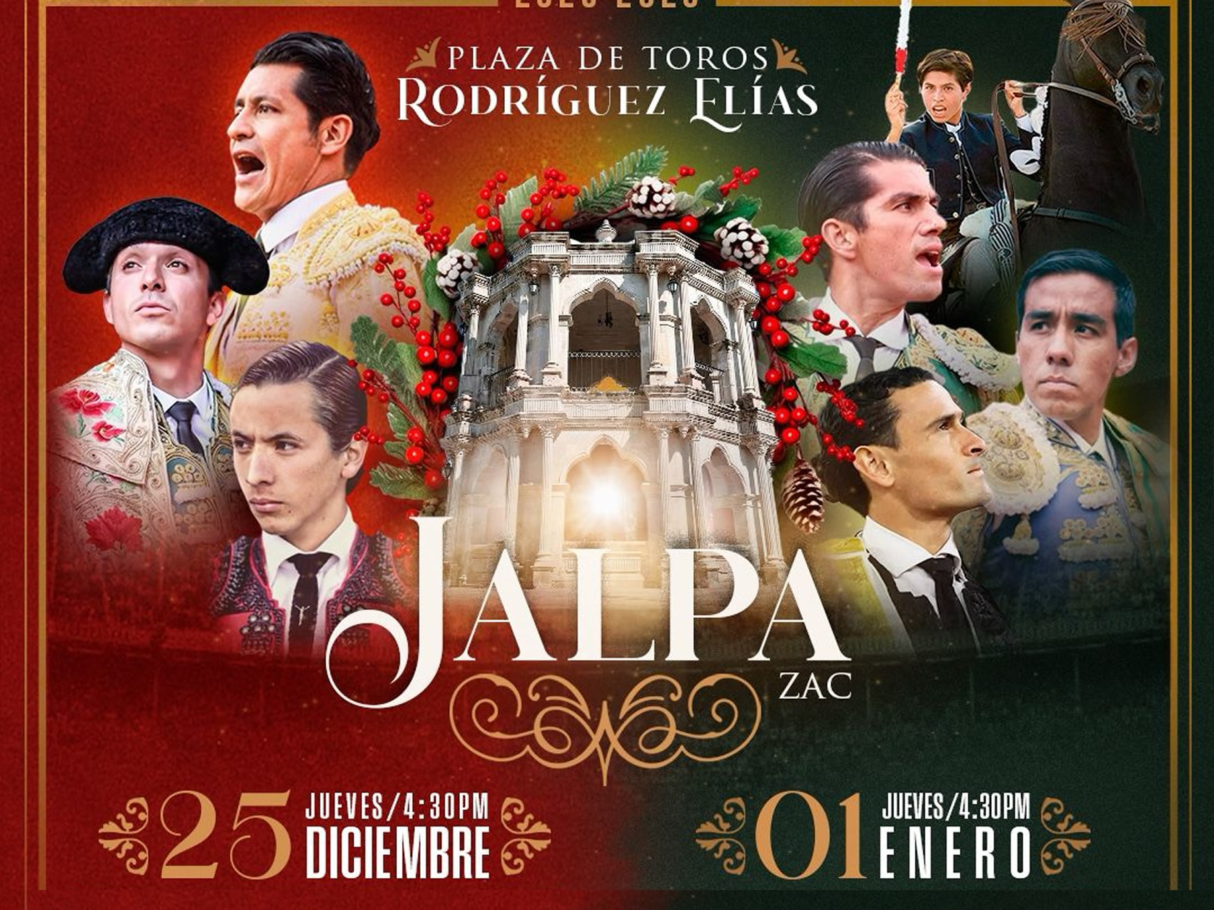 JALPA ANUNCIA SUS CORRIDAS TRADICIONALES DE NAVIDAD Y AÑO NUEVO PARA 2025–2026