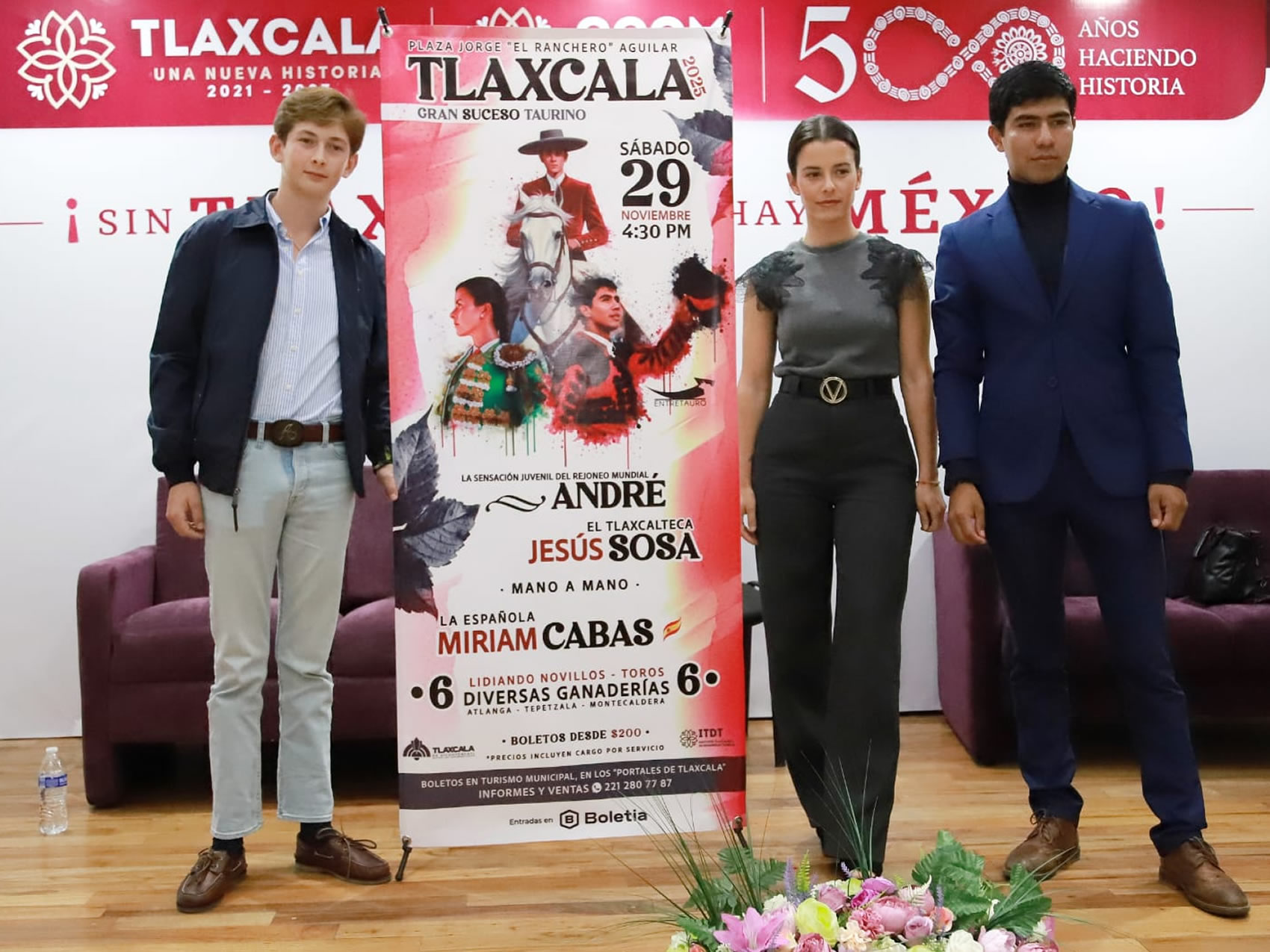 PRESENTAN CARTEL DE LA NOVILLADA INTERNACIONAL EN TLAXCALA