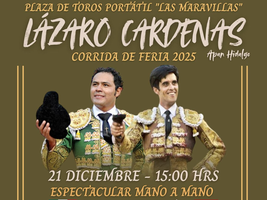 corrida LÁZARO CÁRDENAS feria 2025