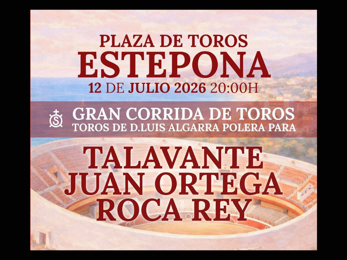 CARTEL DE LUJO PARA LA FERIA DE ESTEPONA 2026