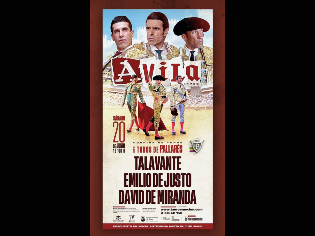 TALAVANTE, EMILIO DE JUSTO Y DAVID DE MIRANDA EN ÁVILA