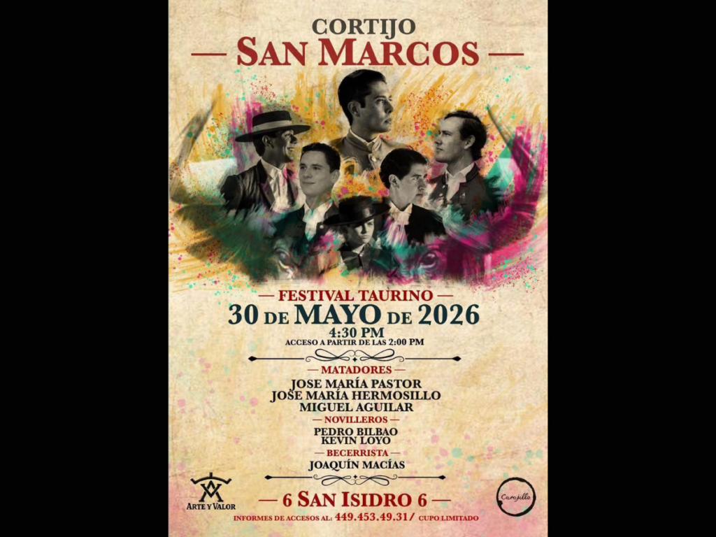ARTE Y VALOR ANUNCIA FESTIVAL TAURINO EN EL CORTIJO SAN MARCOS